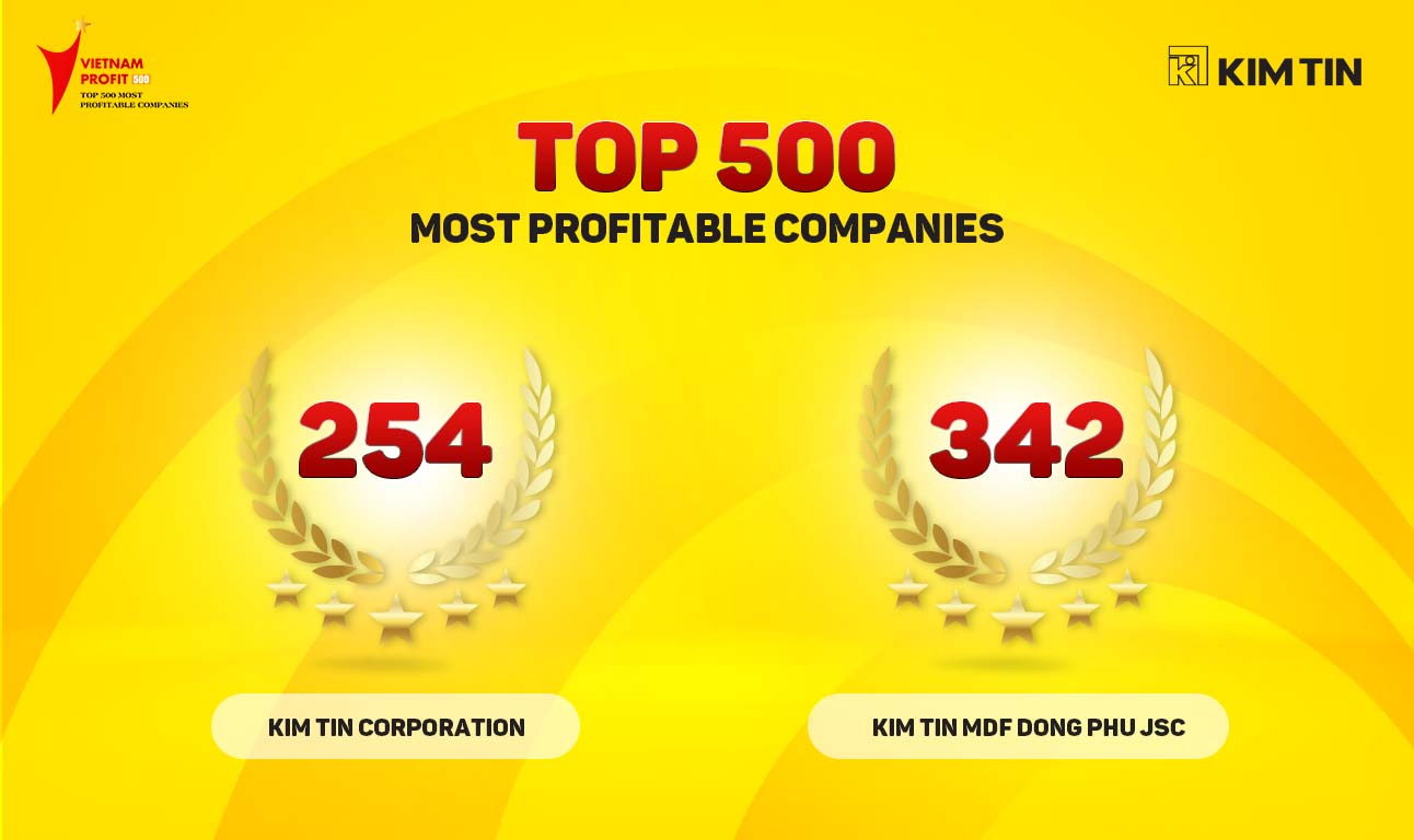 KIM TIN GROUP CONTINUES TO BE NAMED IN THE TOP 500 BEST-PROFIT ENTERPRISES IN VIETNAM UNTIL 2022