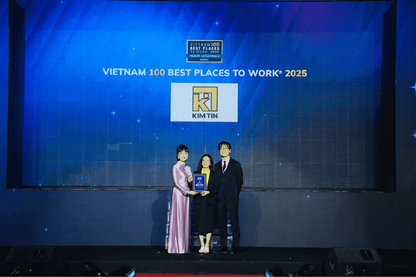 KIM TÍN GROUP ĐƯỢC VINH DANH TOP 100 NƠI LÀM VIỆC TỐT NHẤT VIỆT NAM® 2025